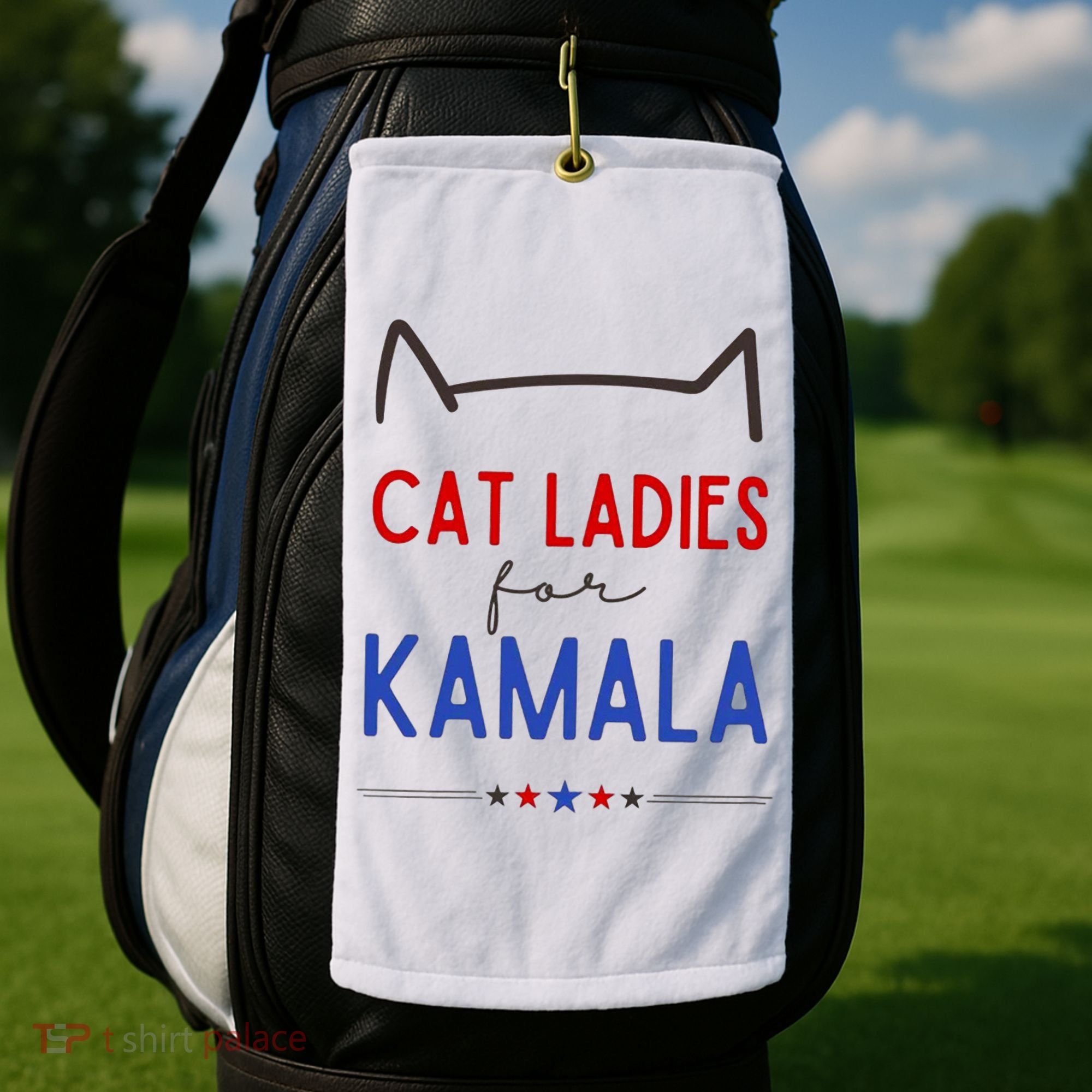 Cat Ladies For Kamala Cat Lady For Women Feminist Golf Towel