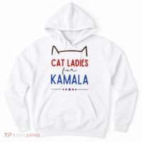 Cat Ladies For Kamala Cat Lady For Women Feminist Hoodie thumb 0