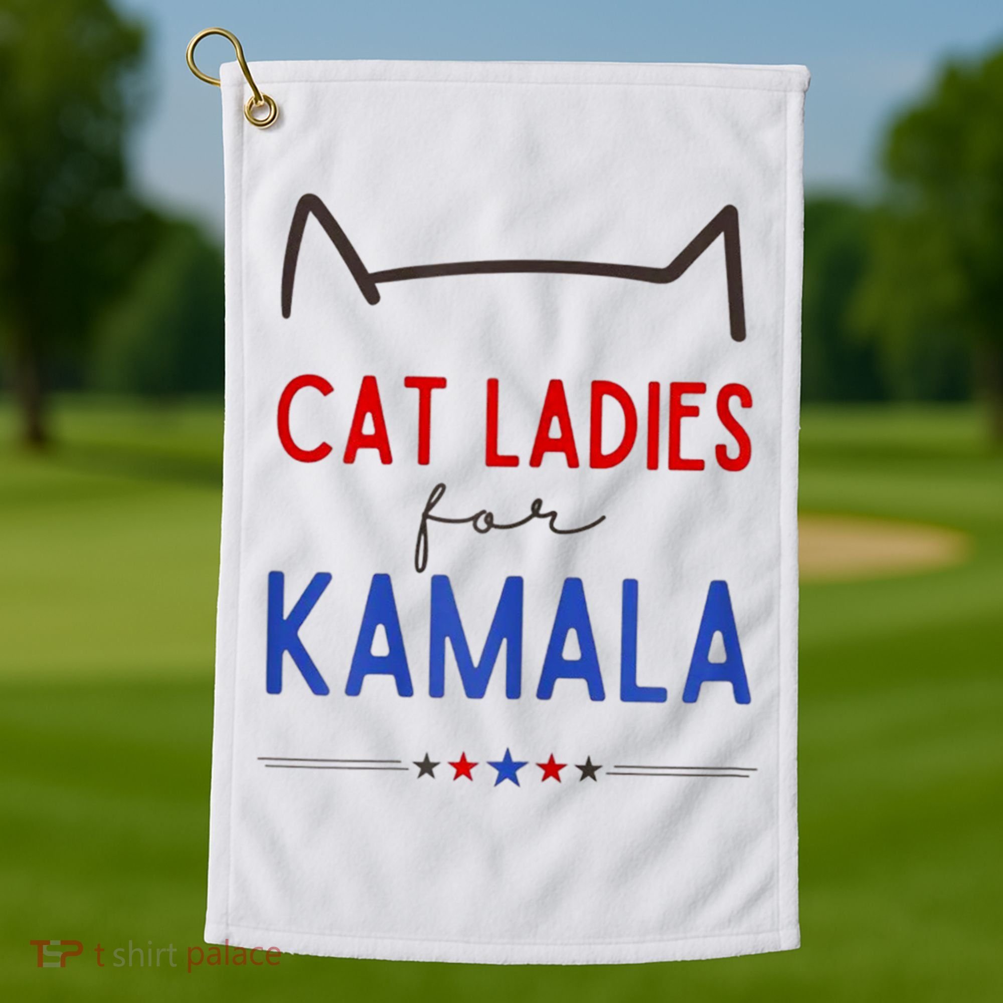 Cat Ladies For Kamala Cat Lady For Women Feminist Golf Towel