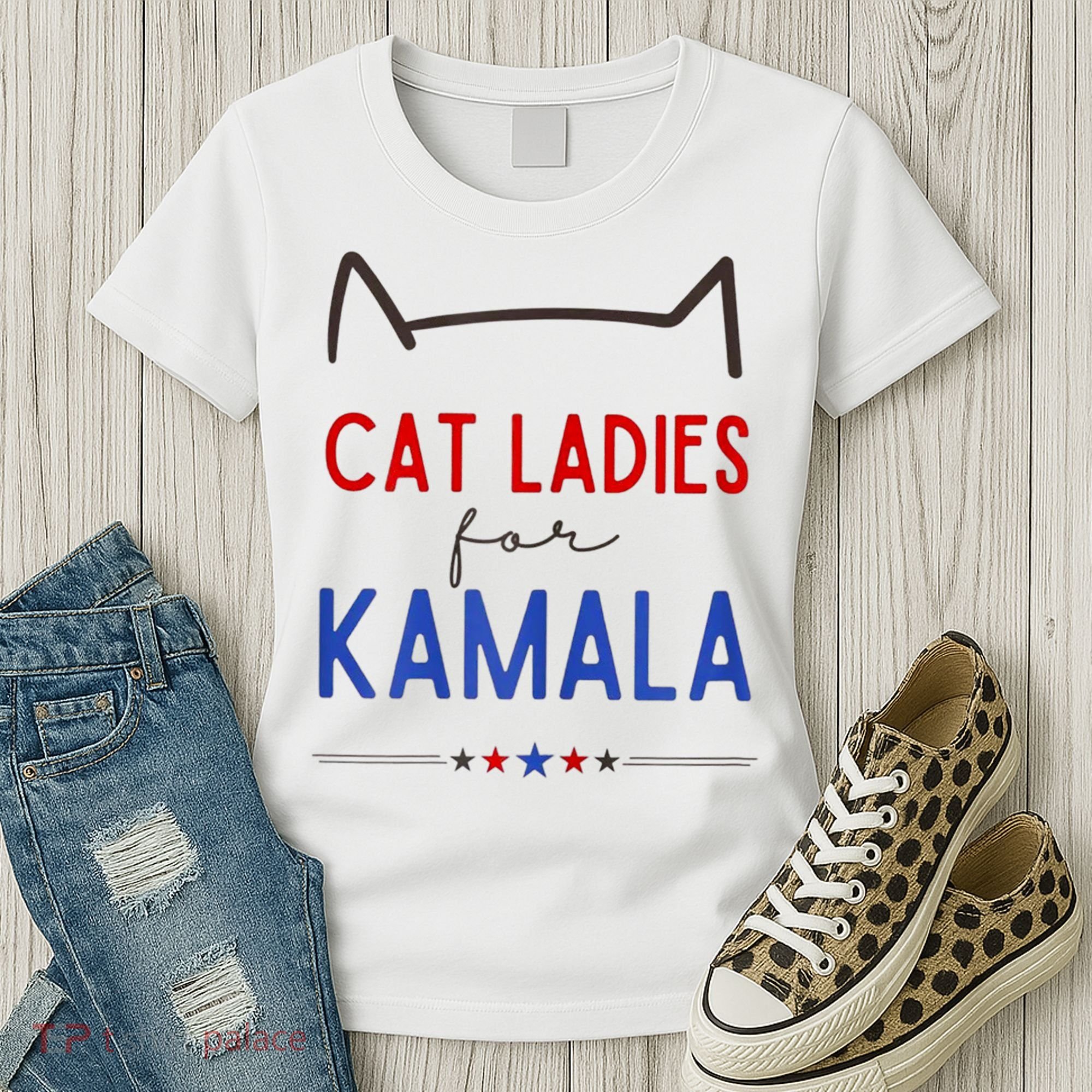 Cat Ladies For Kamala Cat Lady For Women Feminist Women's T-Shirt