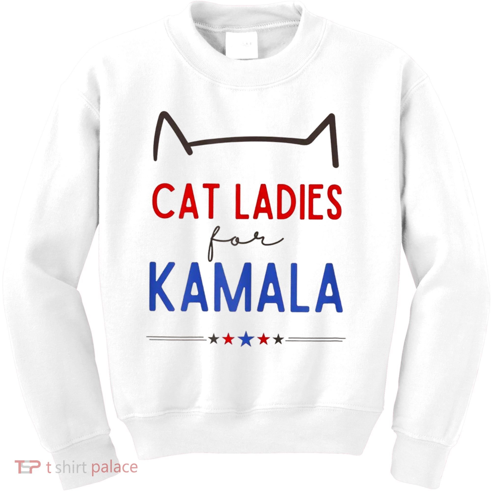 Cat Ladies For Kamala Cat Lady For Women Feminist Kids Sweatshirt