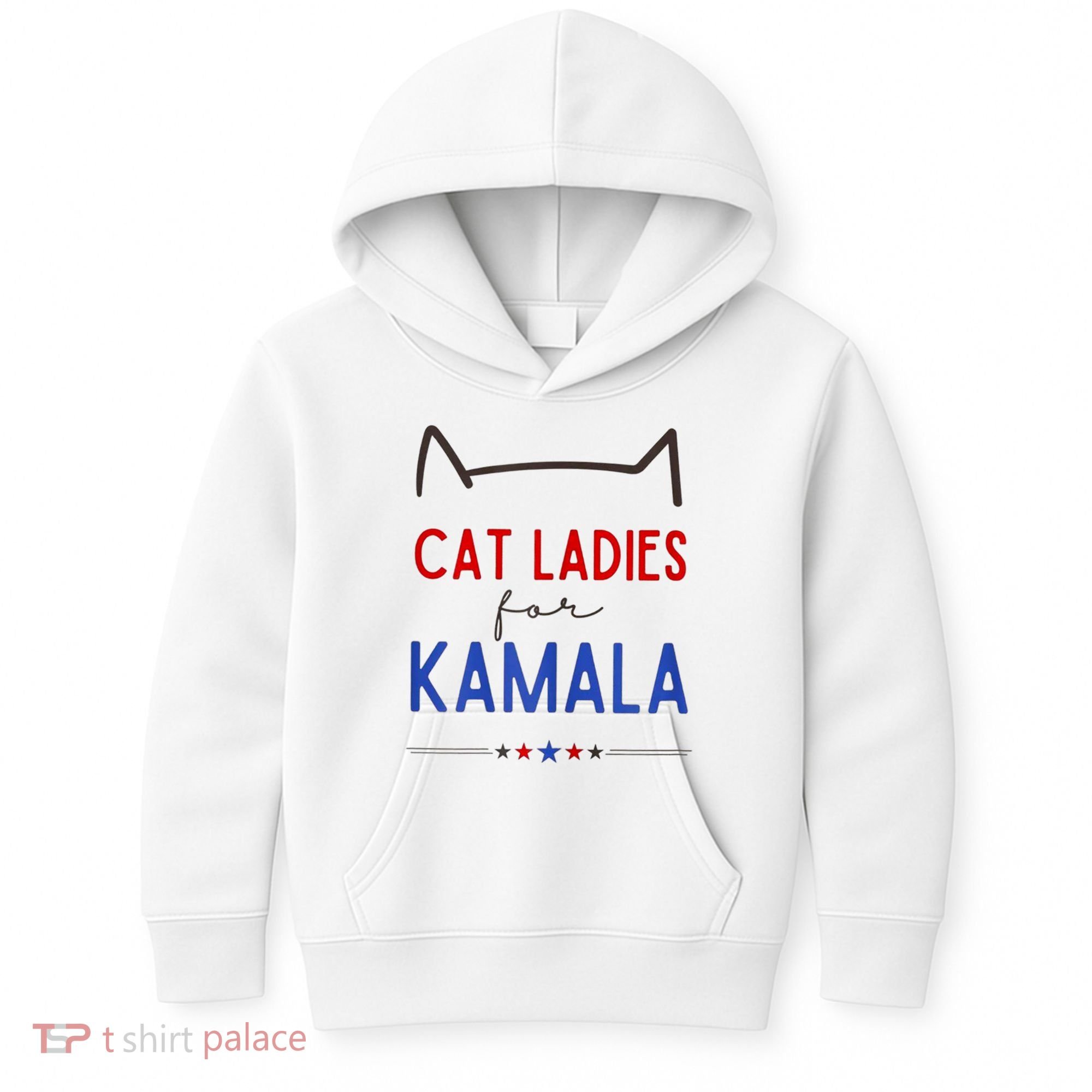 Cat Ladies For Kamala Cat Lady For Women Feminist Kids Hoodie