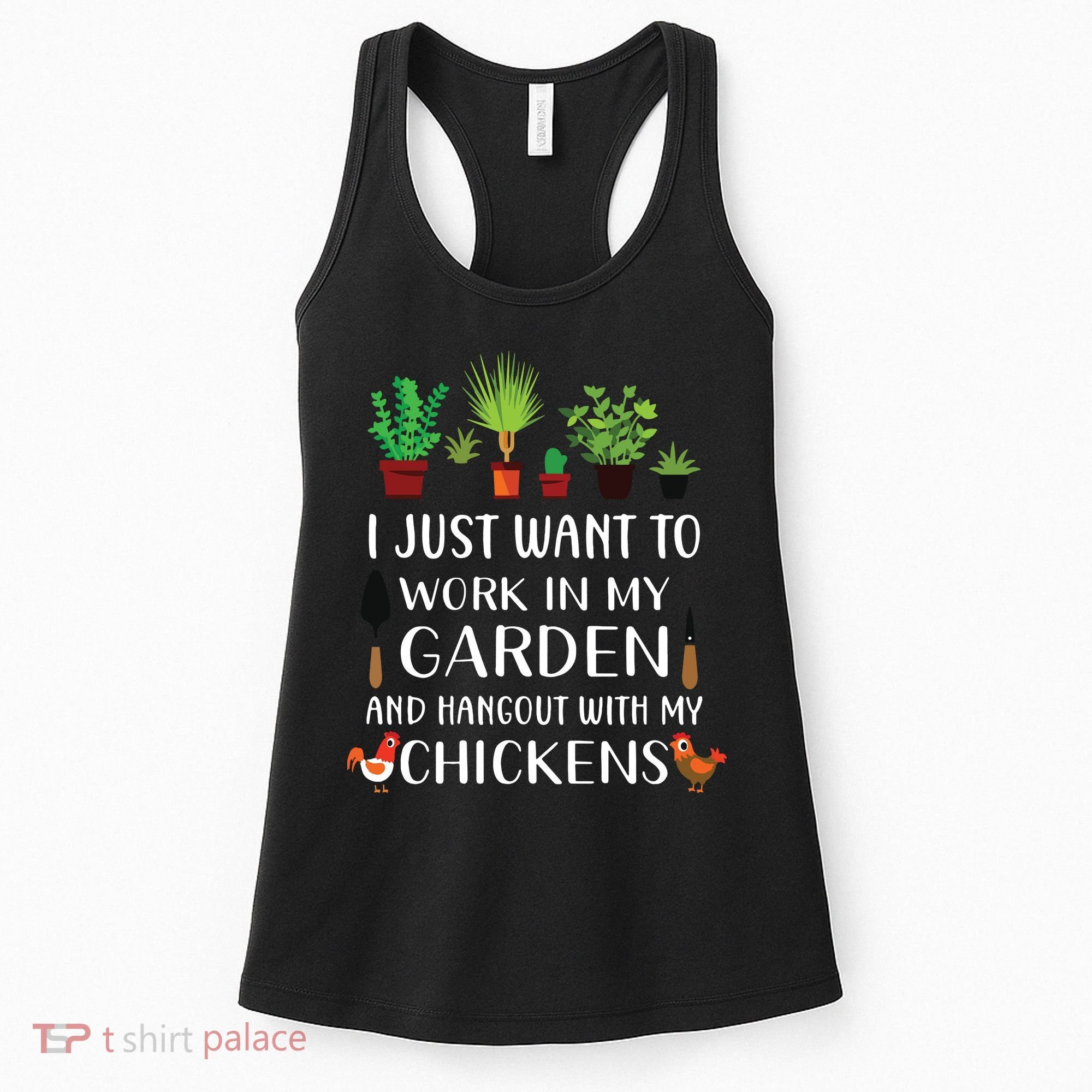 Chicken Lover Funny Gardening Shirts For Men Women Gardener Women's Tank Top