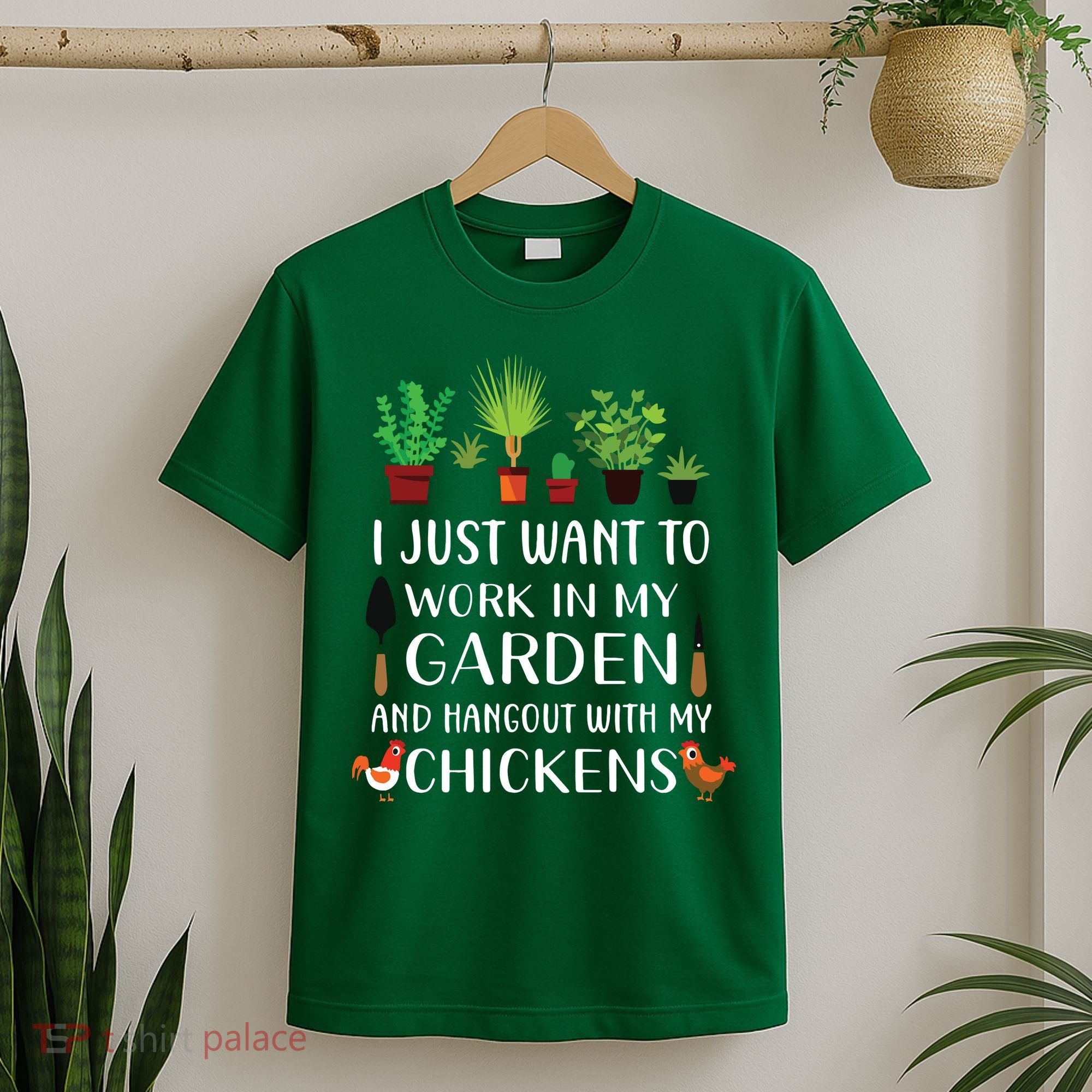 Chicken Lover Funny Gardening Shirts For Men Women Gardener T-Shirt