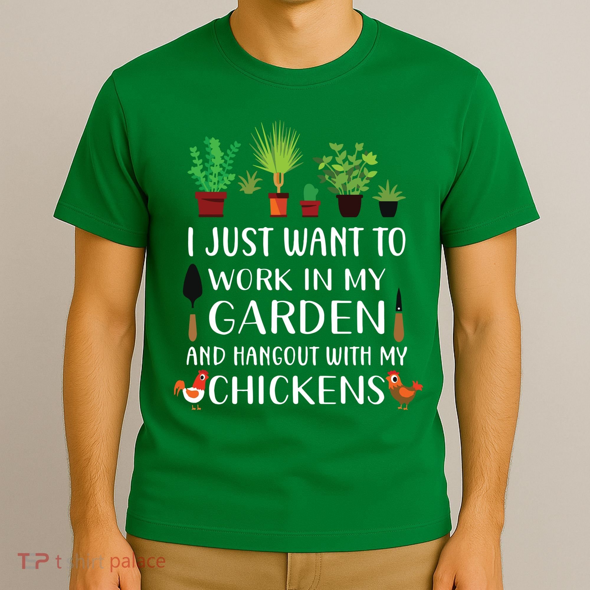 Chicken Lover Funny Gardening Shirts For Men Women Gardener T-Shirt