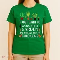 Chicken Lover Funny Gardening Shirts For Men Women Gardener T-Shirt thumb 4