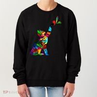 Cat Ladies For Kamala Funny Cat 2024 President Kamala Harris Cool Gift Women's Sweatshirt thumb 0