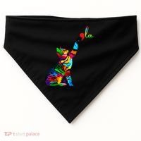 Cat Ladies For Kamala Funny Cat 2024 President Kamala Harris Cool Gift USA-Made Doggie Bandana thumb 0
