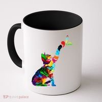 Cat Ladies For Kamala Funny Cat 2024 President Kamala Harris Cool Gift Coffee Mug thumb 0