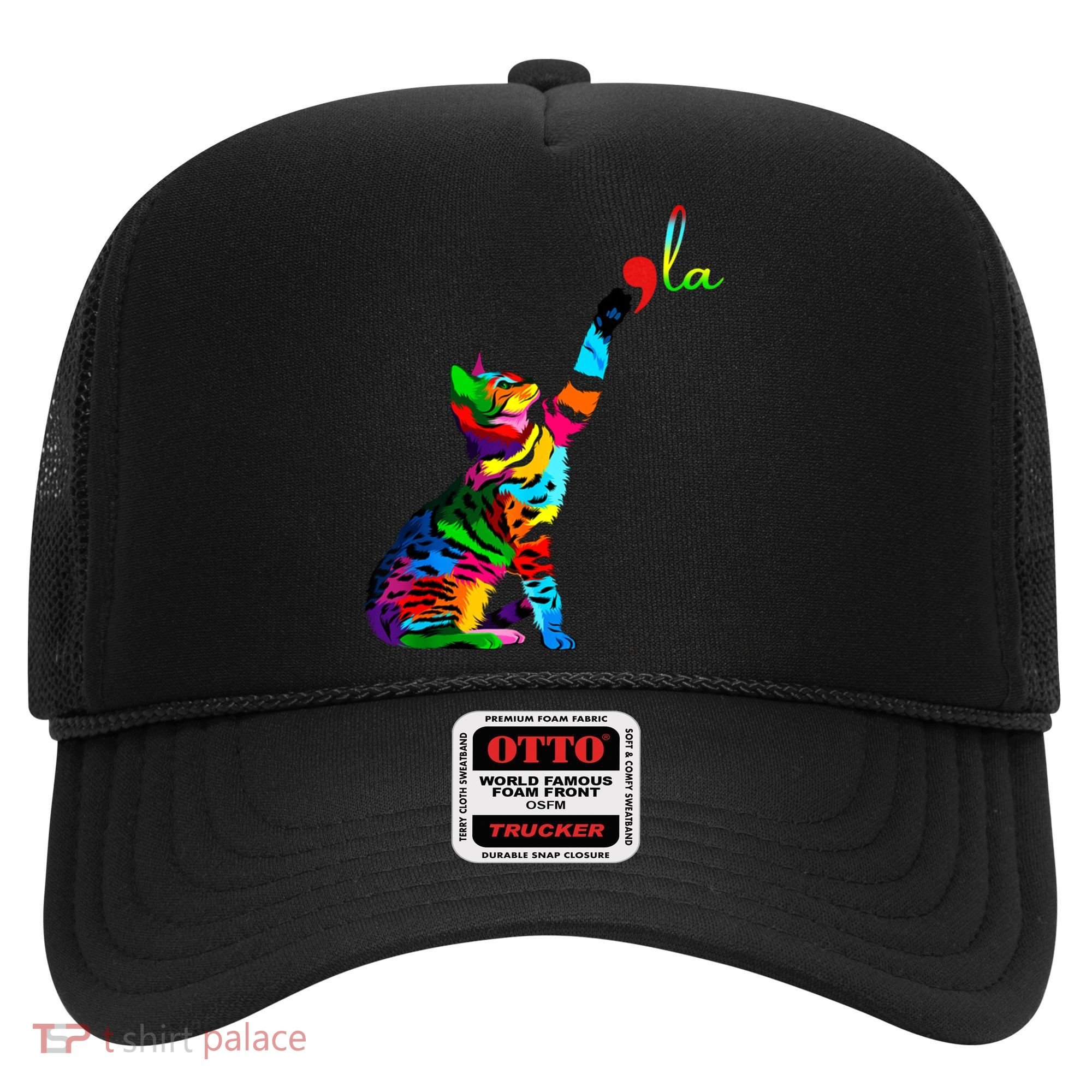 Cat Ladies For Kamala Funny Cat 2024 President Kamala Harris Cool Gift Hat