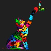 Cat Ladies For Kamala Funny Cat 2024 President Kamala Harris Cool Gift Golf Towel thumb 3