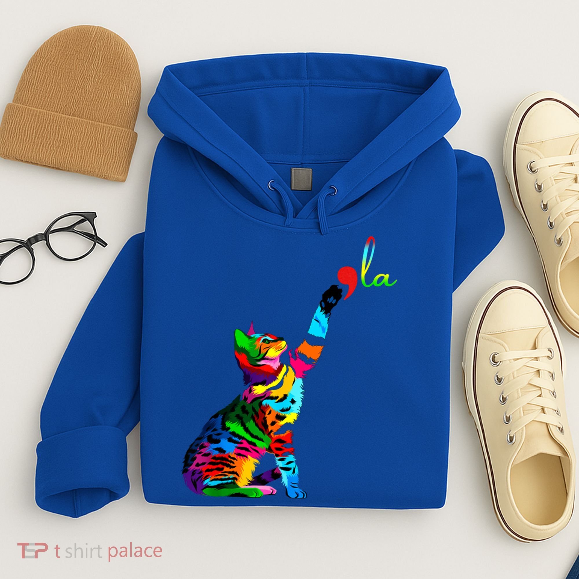 Cat Ladies For Kamala Funny Cat 2024 President Kamala Harris Cool Gift Hoodie