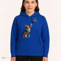 Cat Ladies For Kamala Funny Cat 2024 President Kamala Harris Cool Gift Hoodie thumb 5