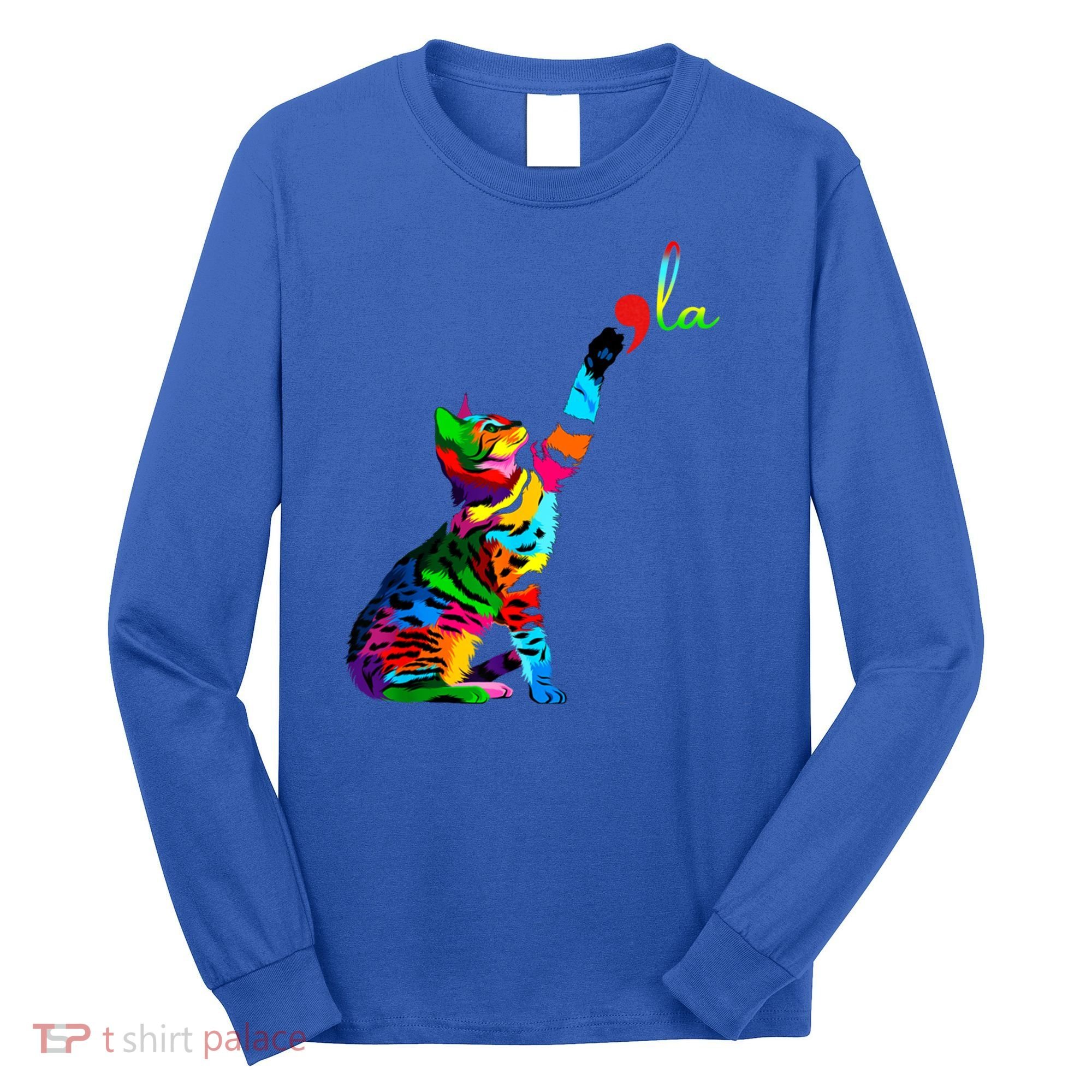 Cat Ladies For Kamala Funny Cat 2024 President Kamala Harris Cool Gift Long Sleeve Shirt