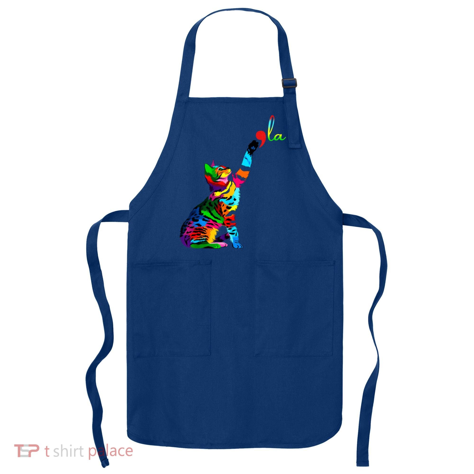 Cat Ladies For Kamala Funny Cat 2024 President Kamala Harris Cool Gift Apron
