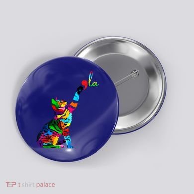 Cat Ladies For Kamala Funny Cat 2024 President Kamala Harris Cool Gift Button