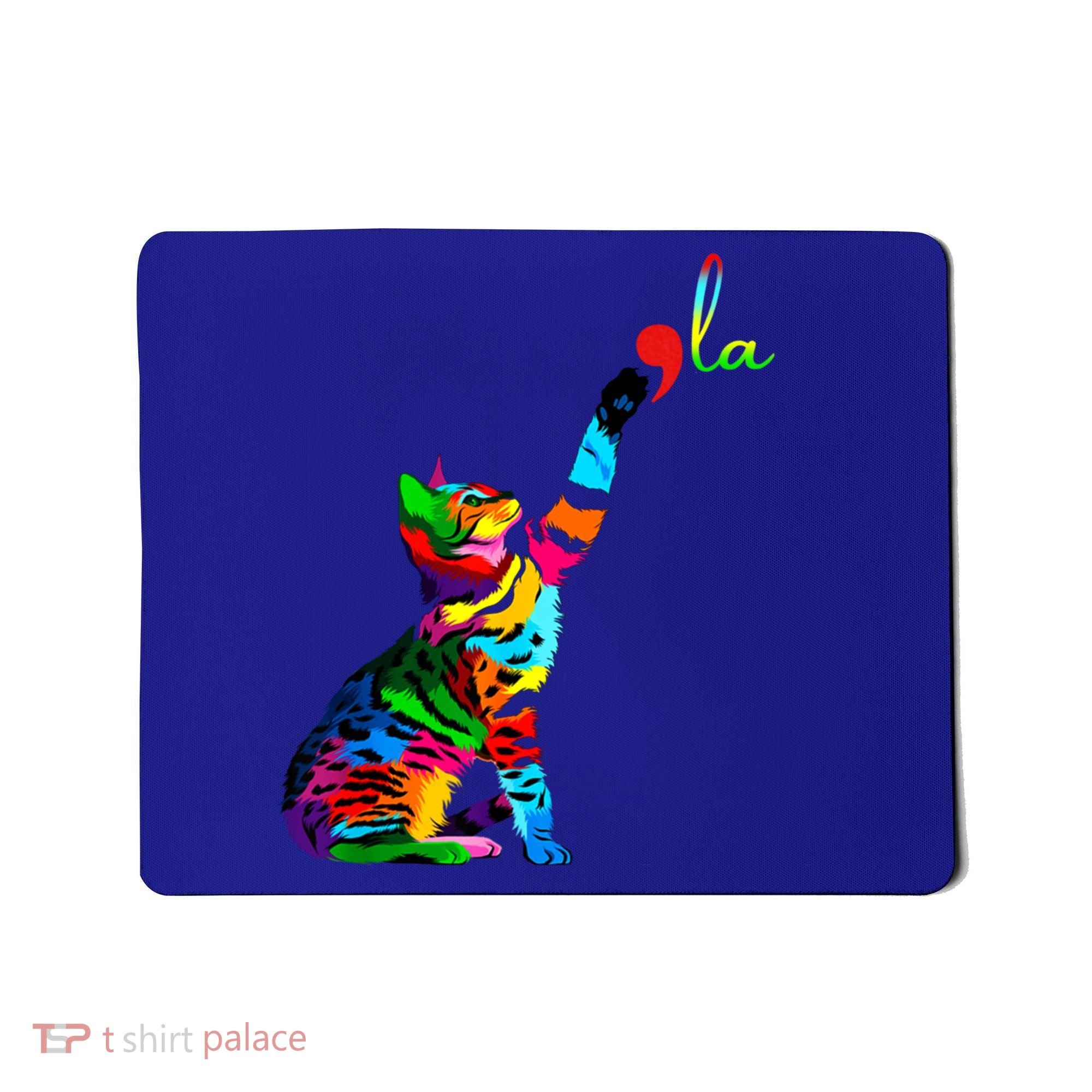 Cat Ladies For Kamala Funny Cat 2024 President Kamala Harris Cool Gift Mousepad