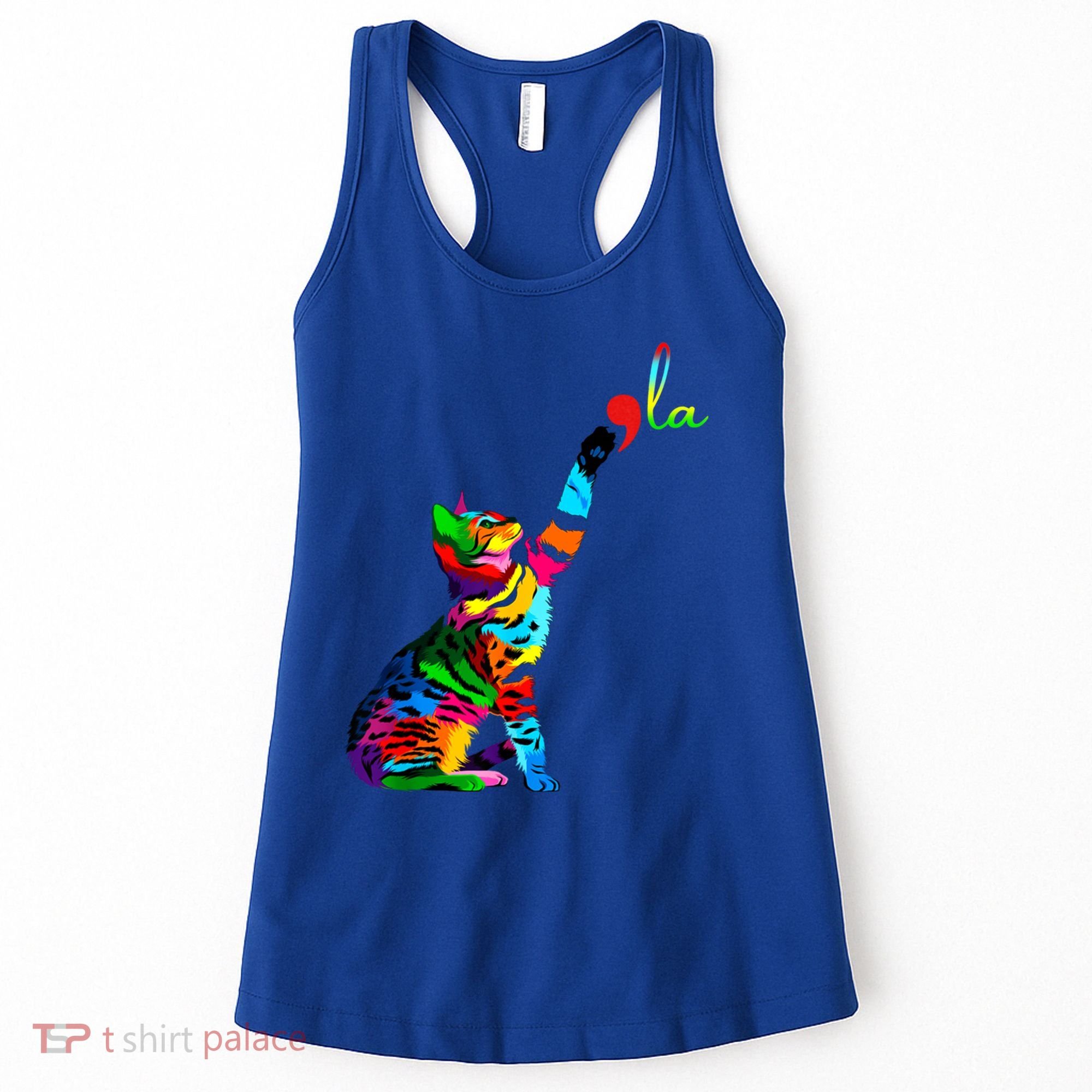 Cat Ladies For Kamala Funny Cat 2024 President Kamala Harris Cool Gift Women's Tank Top