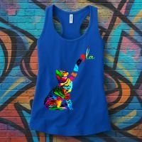 Cat Ladies For Kamala Funny Cat 2024 President Kamala Harris Cool Gift Women's Tank Top thumb 3