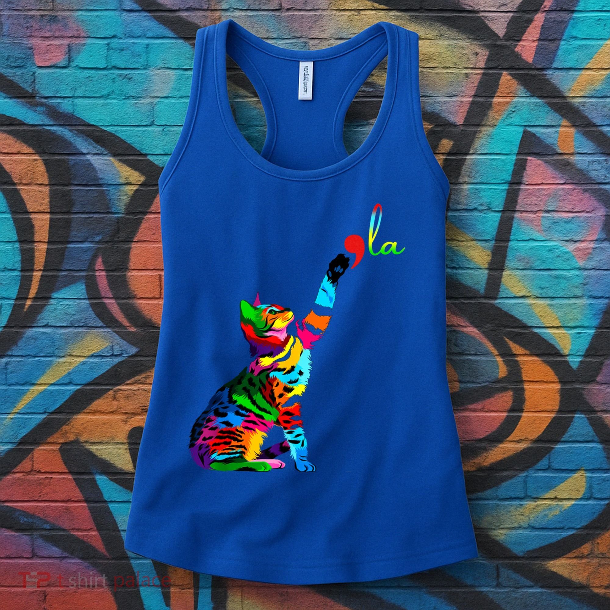 Cat Ladies For Kamala Funny Cat 2024 President Kamala Harris Cool Gift Women's Tank Top