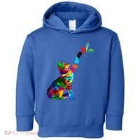 Cat Ladies For Kamala Funny Cat 2024 President Kamala Harris Cool Gift Toddler Hoodie thumb 0