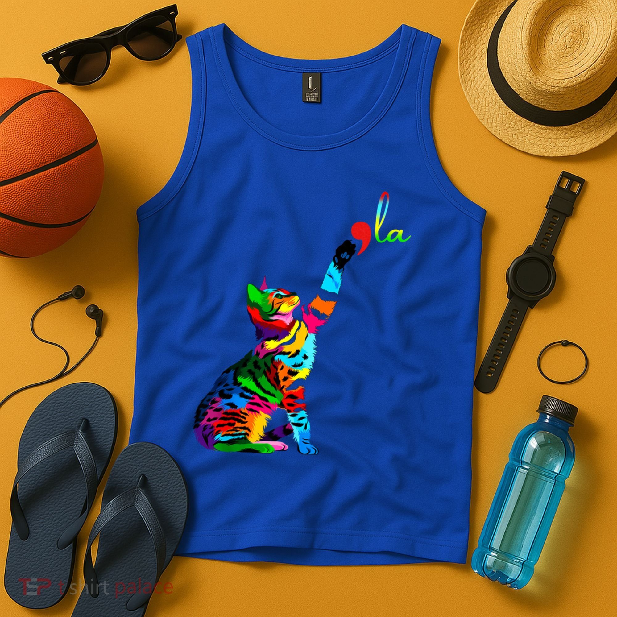 Cat Ladies For Kamala Funny Cat 2024 President Kamala Harris Cool Gift Tank Top