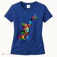 Cat Ladies For Kamala Funny Cat 2024 President Kamala Harris Cool Gift Women's T-Shirt thumb 0