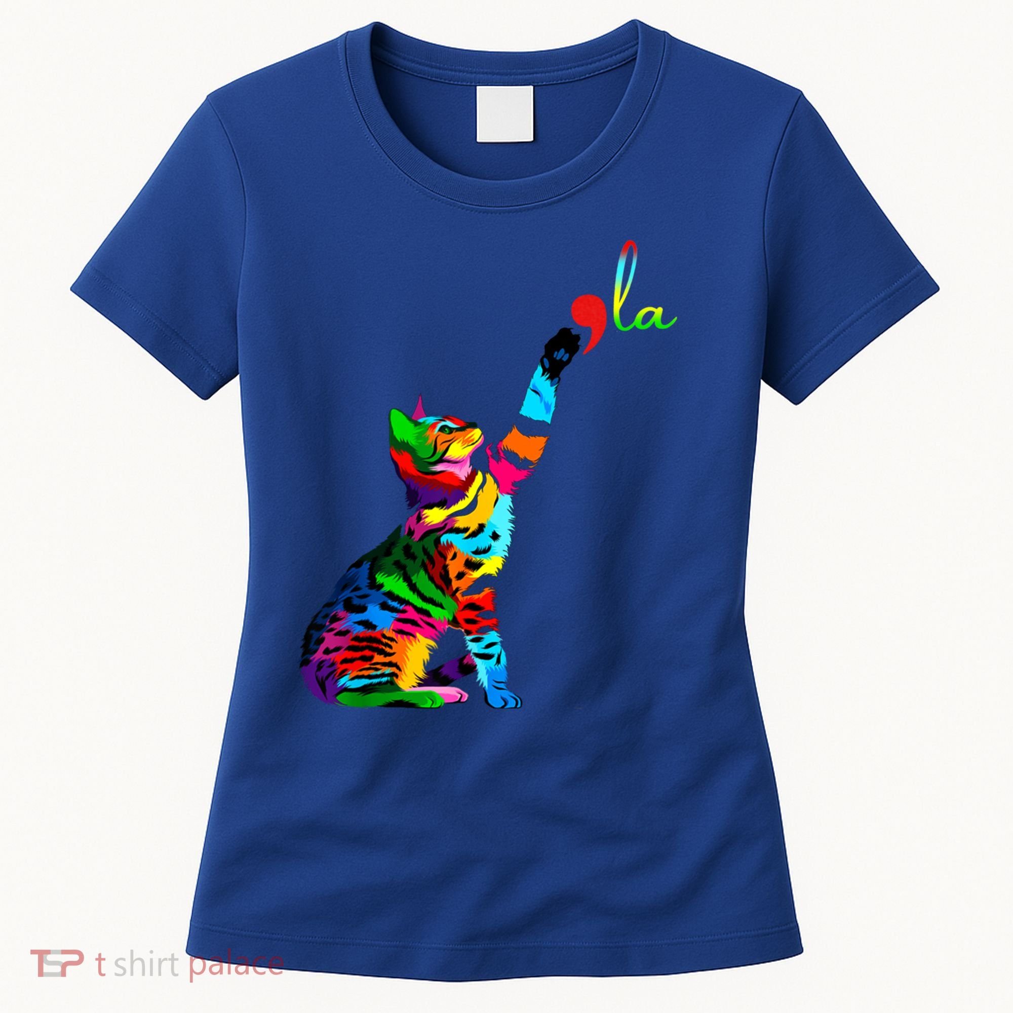 Cat Ladies For Kamala Funny Cat 2024 President Kamala Harris Cool Gift Women's T-Shirt