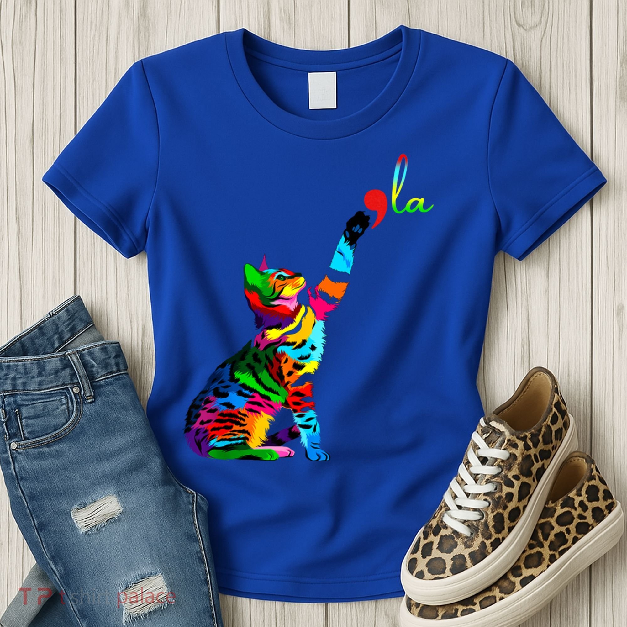 Cat Ladies For Kamala Funny Cat 2024 President Kamala Harris Cool Gift Women's T-Shirt