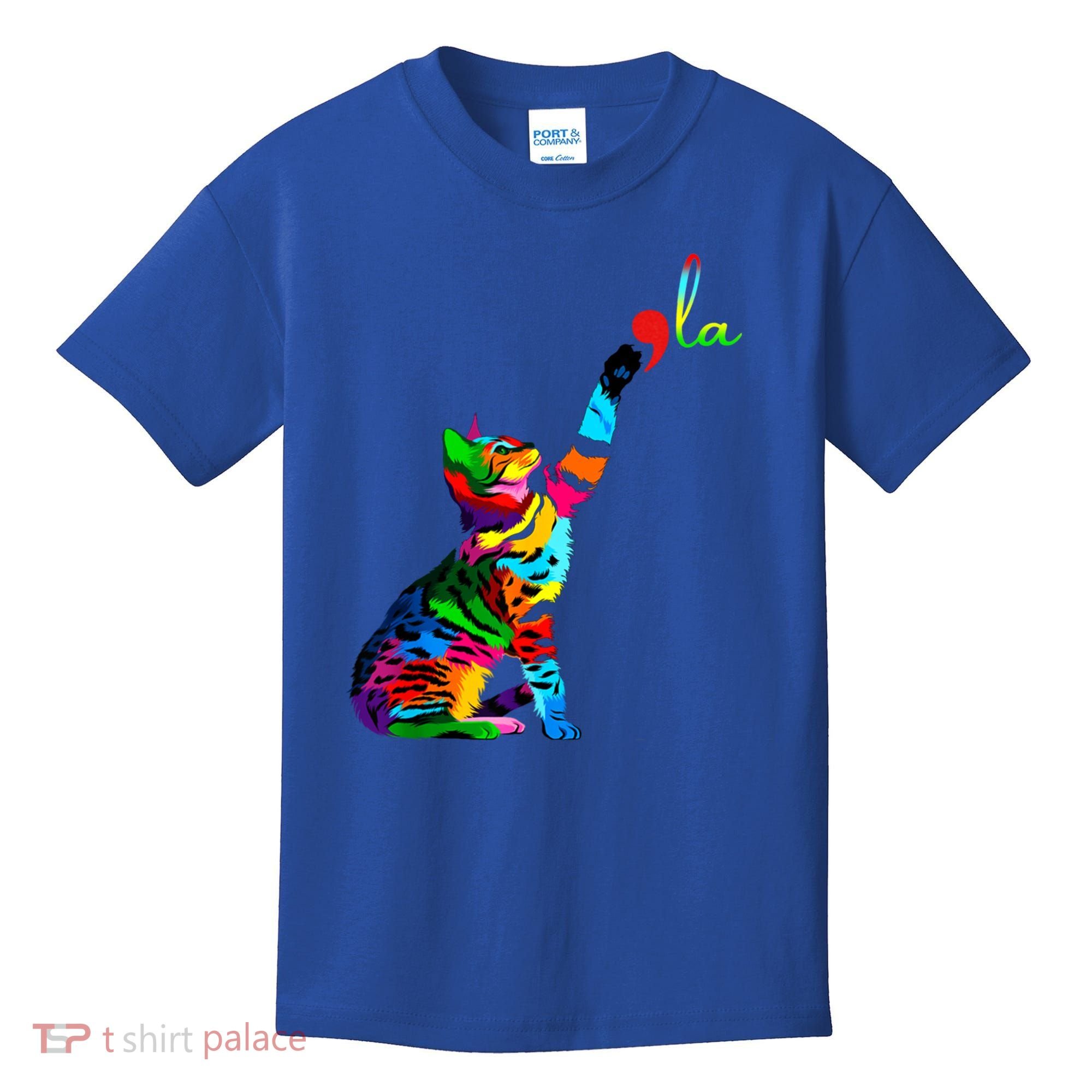 Cat Ladies For Kamala Funny Cat 2024 President Kamala Harris Cool Gift Kids T-Shirt