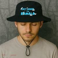 Cat Ladies For Kamala Gift Bucket Hat thumb 2