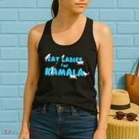 Cat Ladies For Kamala Gift Women's Tank Top thumb 2