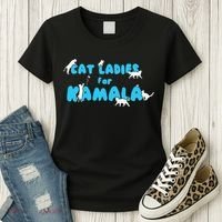 Cat Ladies For Kamala Gift Women's T-Shirt thumb 3