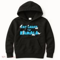 Cat Ladies For Kamala Gift Kids Hoodie thumb 0