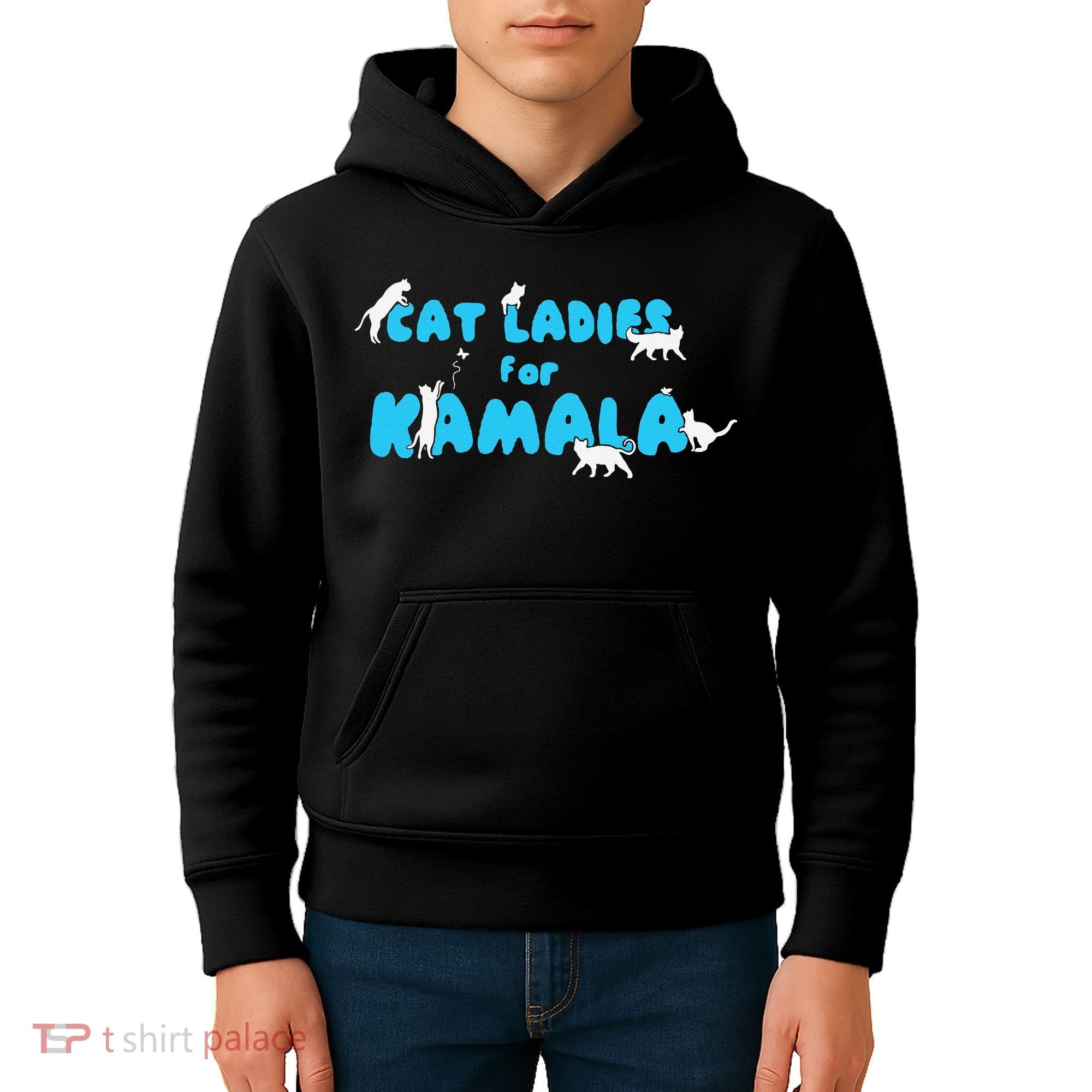 Cat Ladies For Kamala Gift Kids Hoodie
