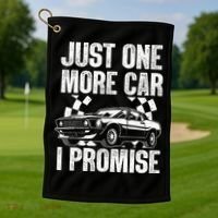 Car Lover For New Engine Owner Classic Car Technician Golf Towel thumb 1