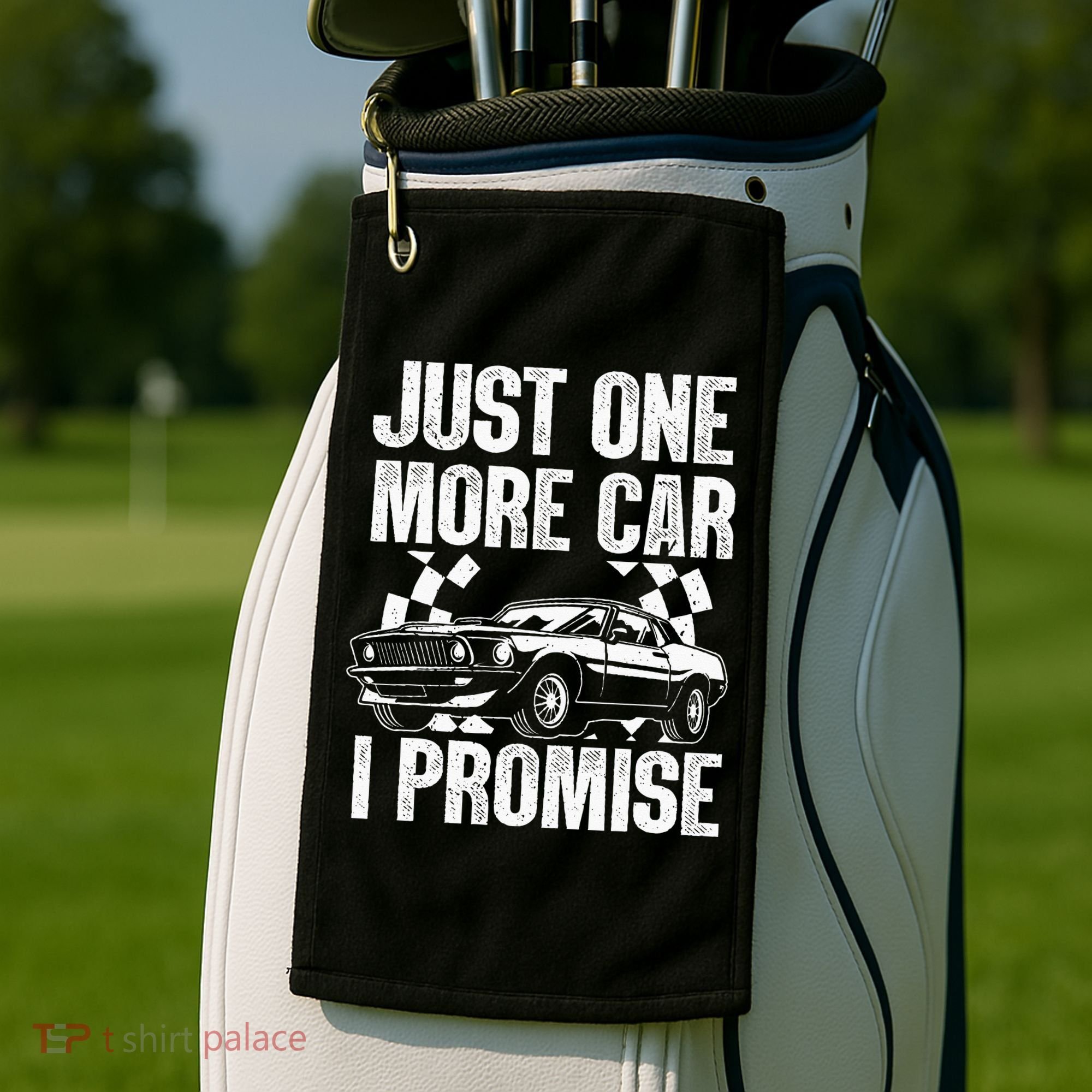 Car Lover For New Engine Owner Classic Car Technician Golf Towel