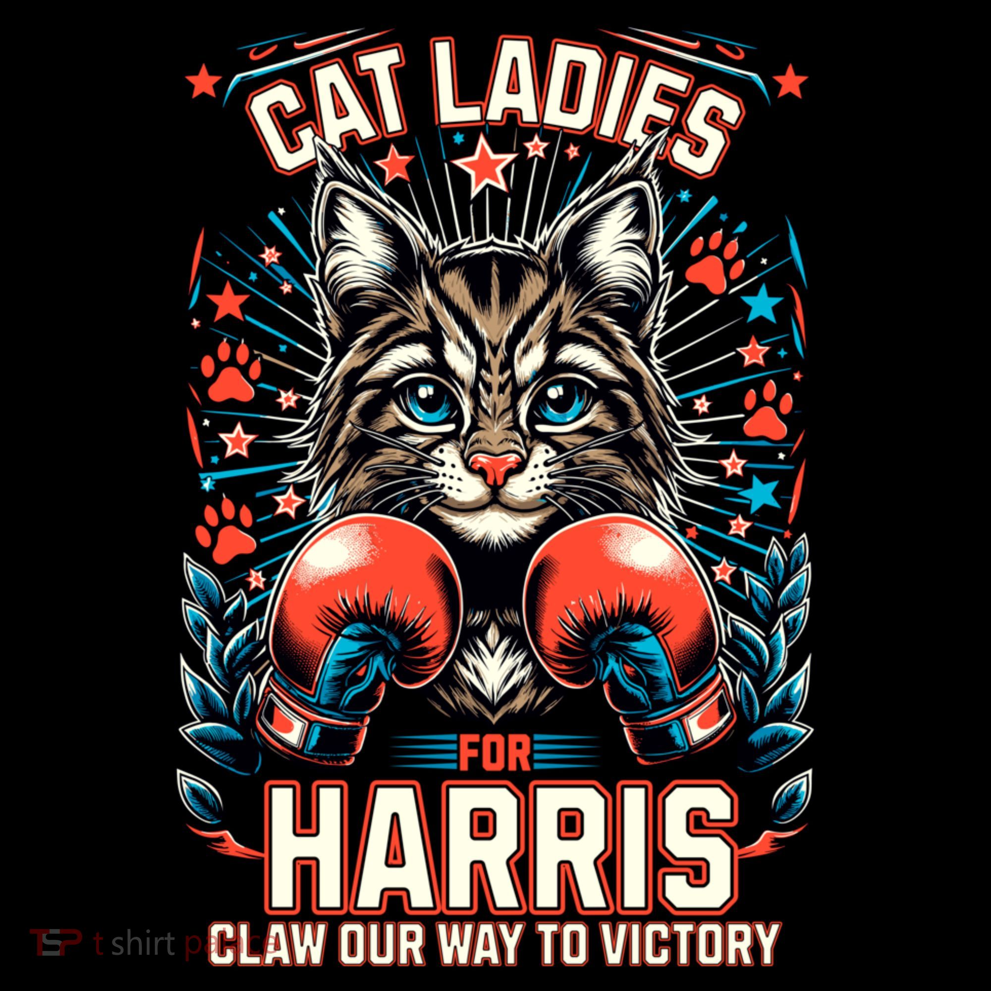 Cat Ladies For Harris For President 2024 Coffee Mug