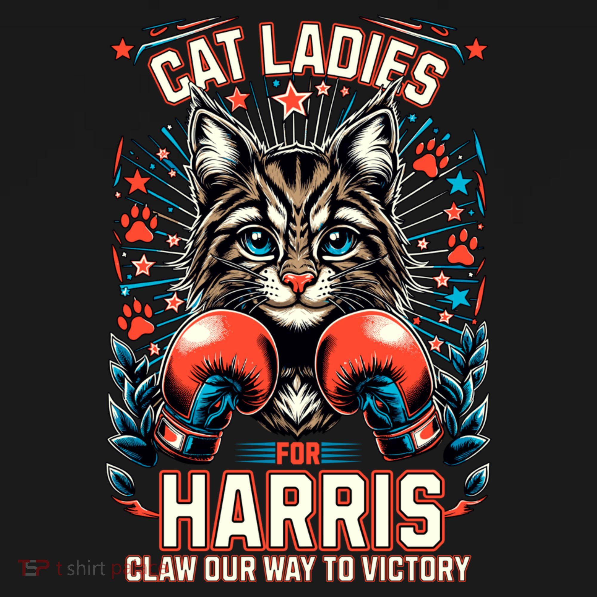 Cat Ladies For Harris For President 2024 Coaster
