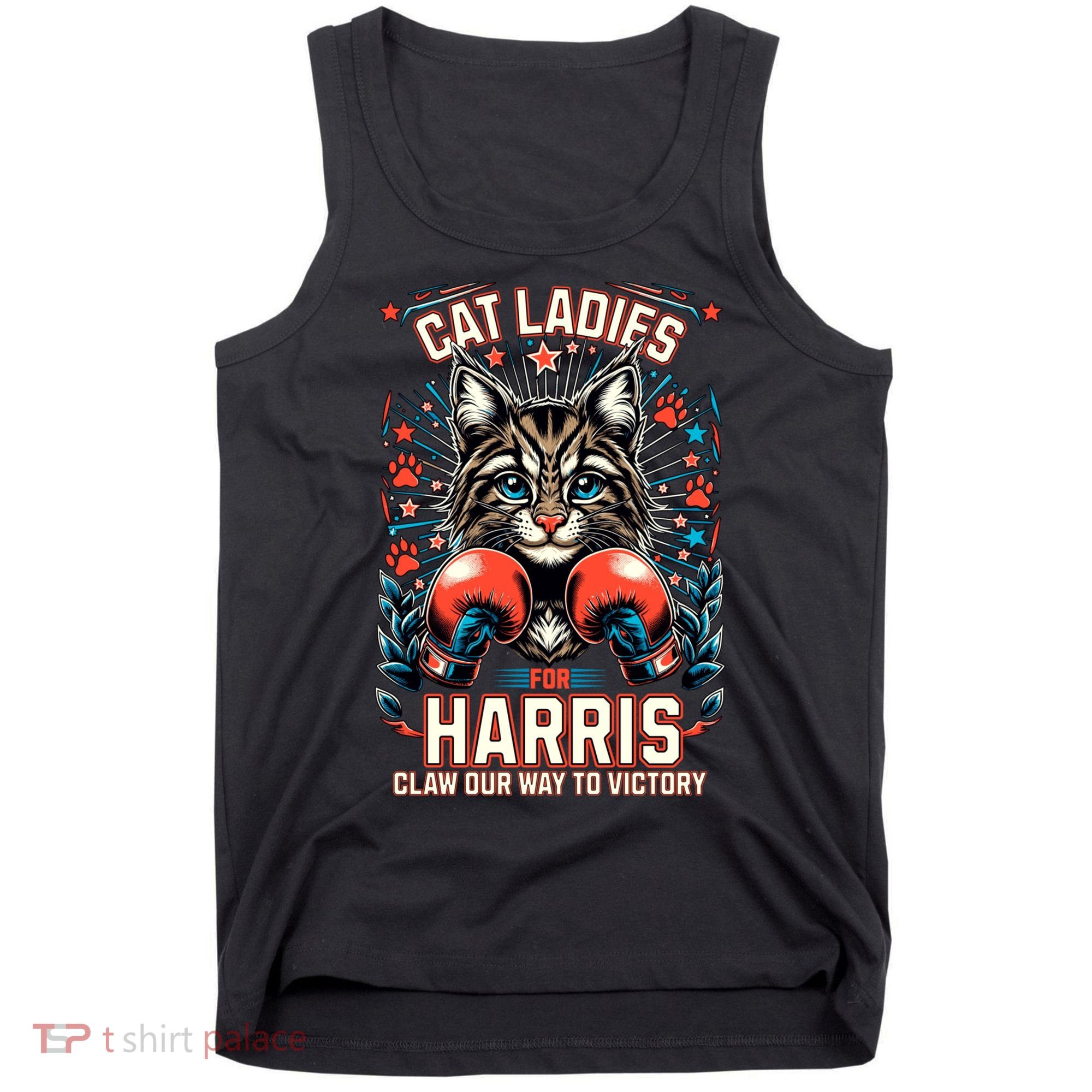 Cat Ladies For Harris For President 2024 Tank Top