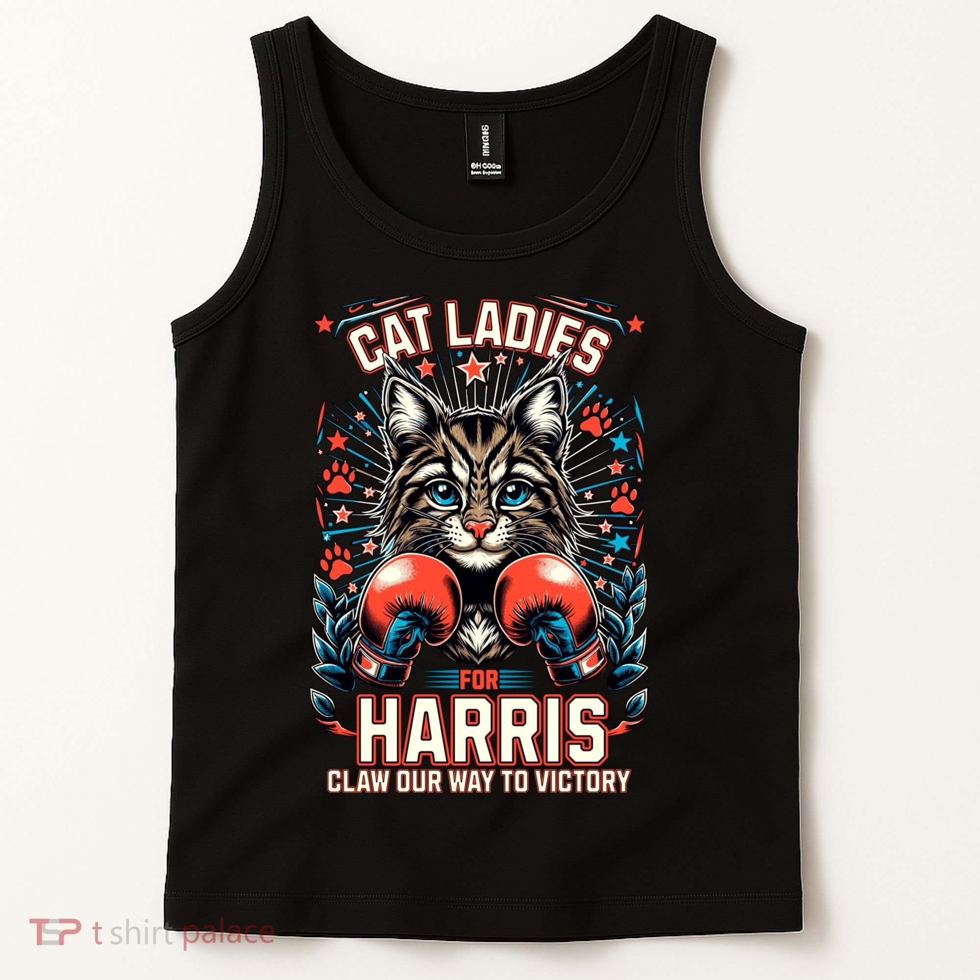 Cat Ladies For Harris For President 2024 Tank Top