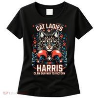 Cat Ladies For Harris For President 2024 Women's T-Shirt thumb 0