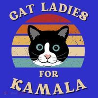 Cat Ladies For Kamala Harris Cool Gift Coaster thumb 2