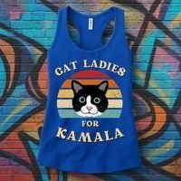 Cat Ladies For Kamala Harris Cool Gift Women's Tank Top thumb 3