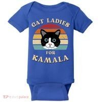 Cat Ladies For Kamala Harris Cool Gift Baby Bodysuit thumb 0