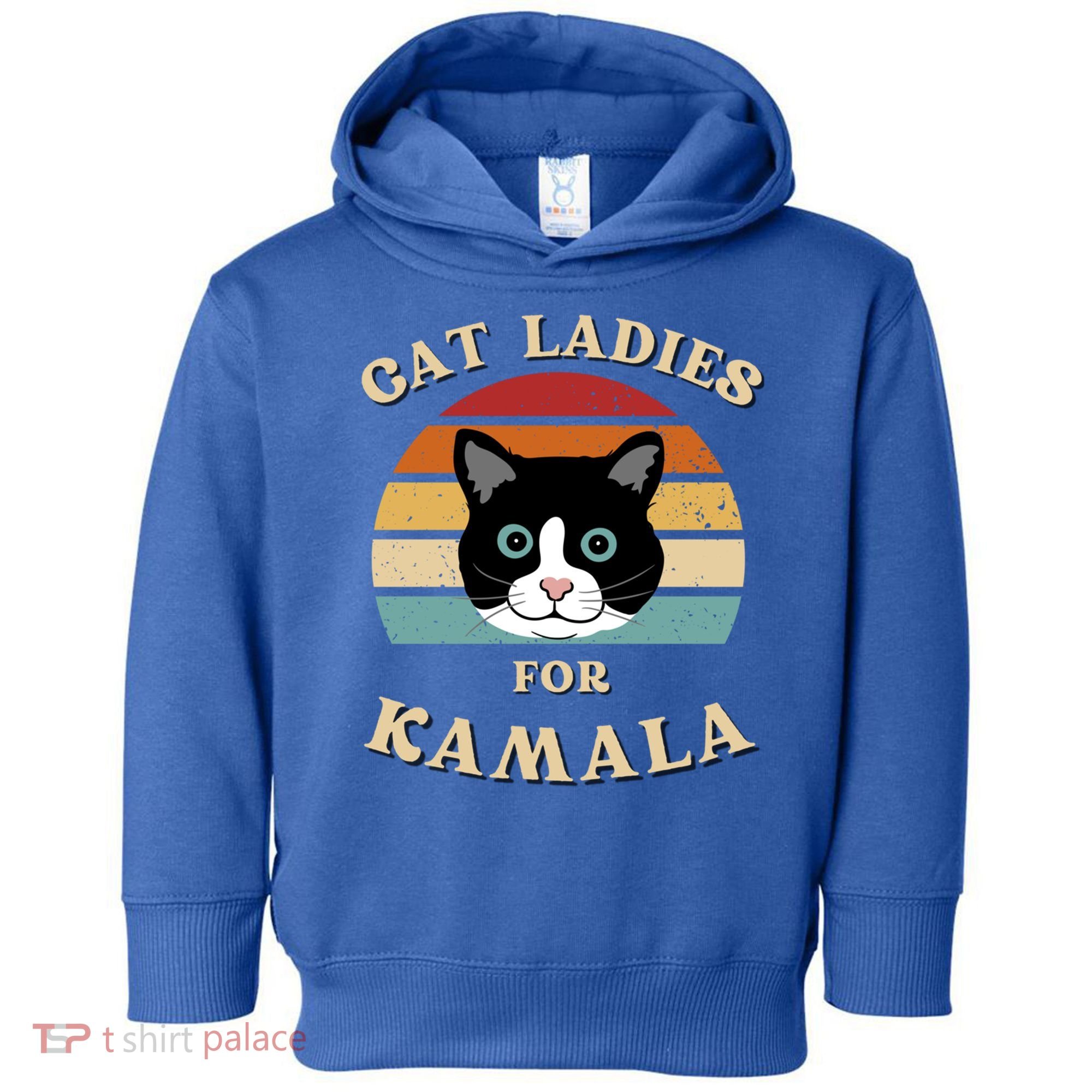 Cat Ladies For Kamala Harris Cool Gift Toddler Hoodie