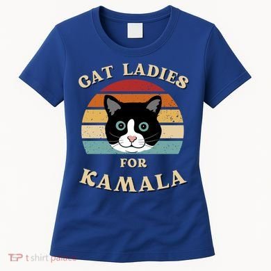 Cat Ladies For Kamala Harris Cool Gift Women's T-Shirt