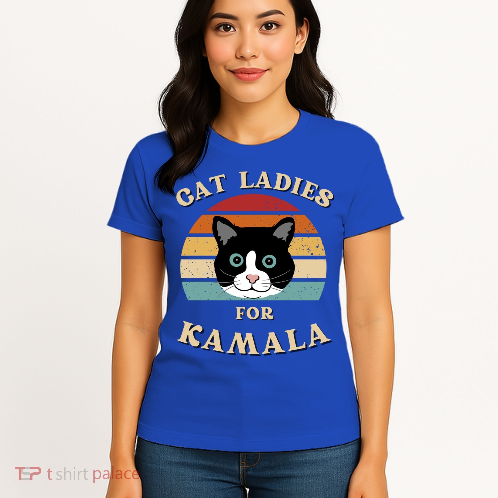 Cat Ladies For Kamala Harris Cool Gift Women's T-Shirt