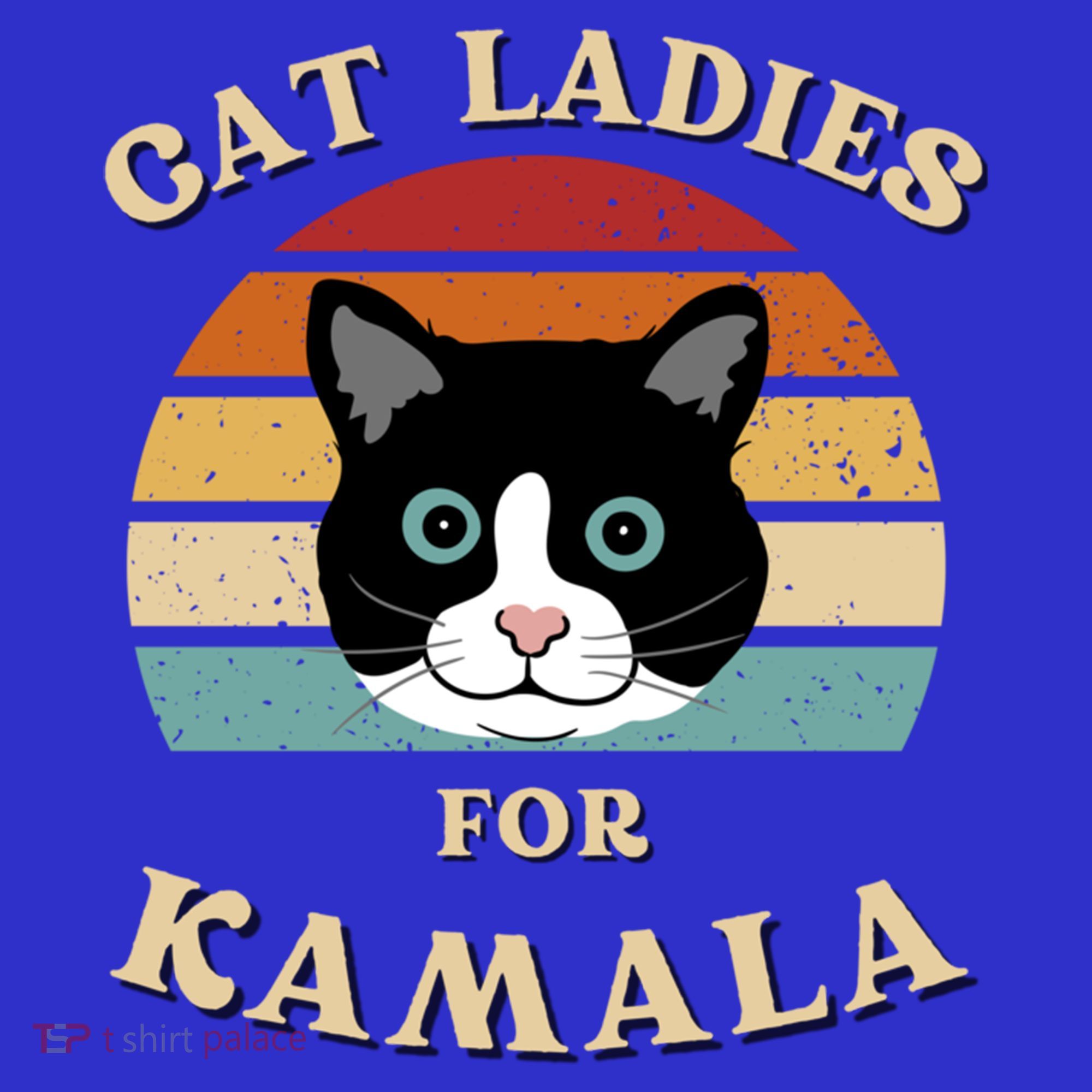 Cat Ladies For Kamala Harris Cool Gift Kids Sweatshirt