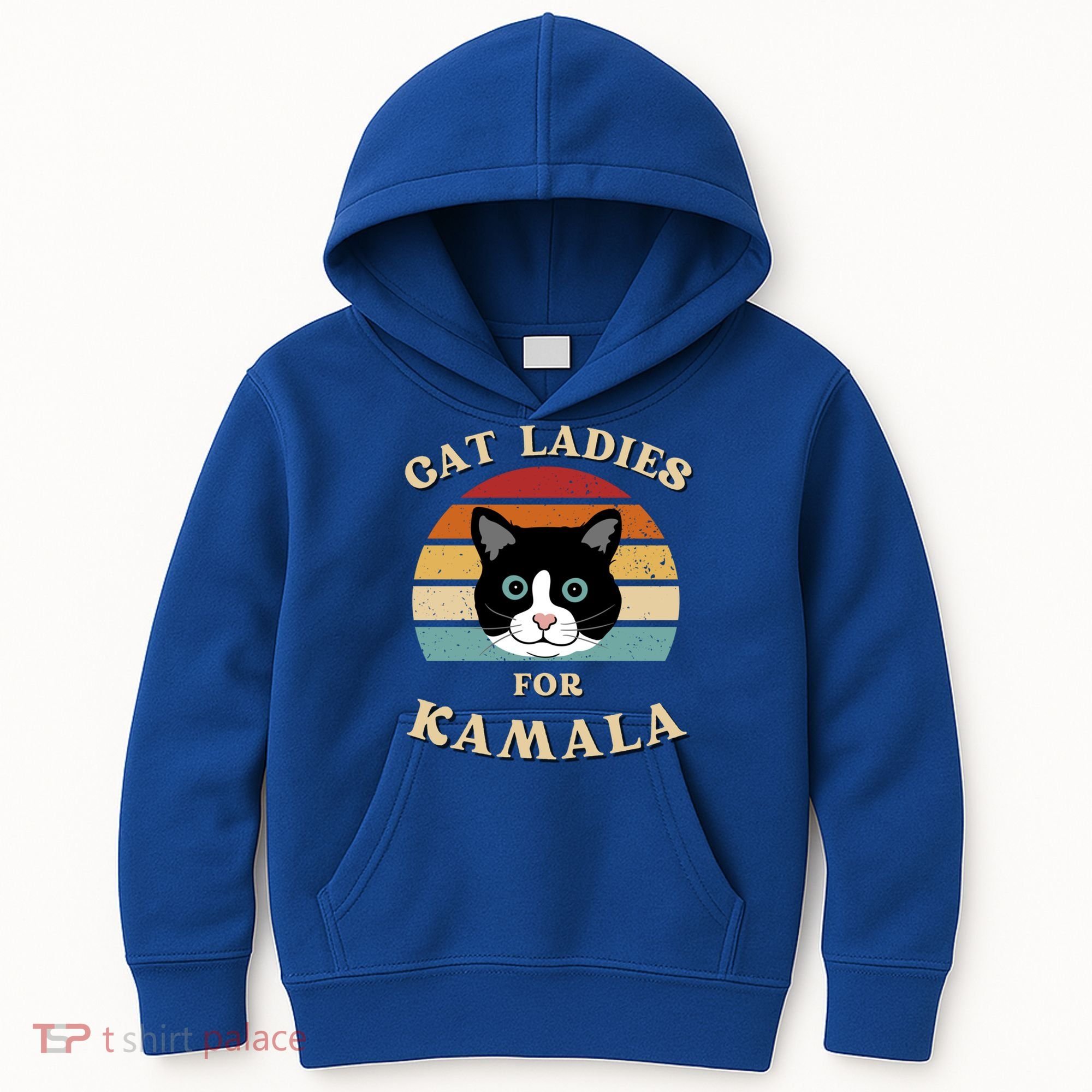 Cat Ladies For Kamala Harris Cool Gift Kids Hoodie